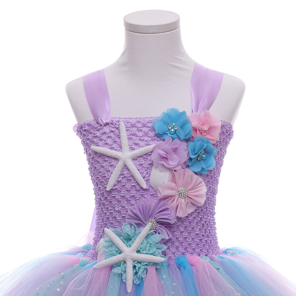 Children's Mermaid Princess Festival Performance Pettiskirt Children's Dress