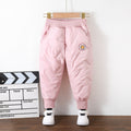 Fleece-lined Thickened Casual Winter Wear Windproof Boy Long Children's Pants