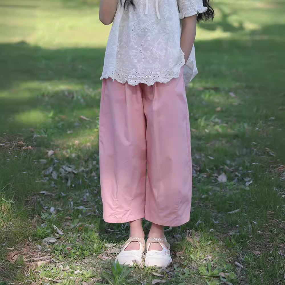 Children's Casual Summer Thin Wide Leg Anti Mosquito Children's Pants