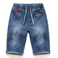 Children's Summer Boy's Denim Shorts Middle Big Cropped Children's Pants