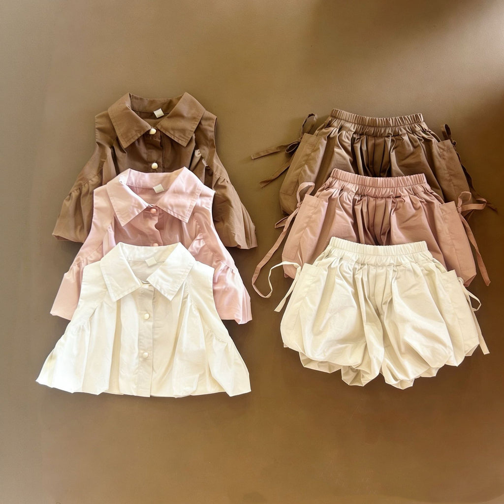 Summer Korean Style Two-piece For Western Fried Children's Suit
