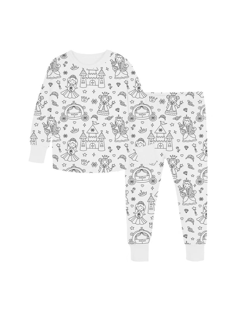 Classy Cool Children's Iti Pajamas Coloring Children's Suit
