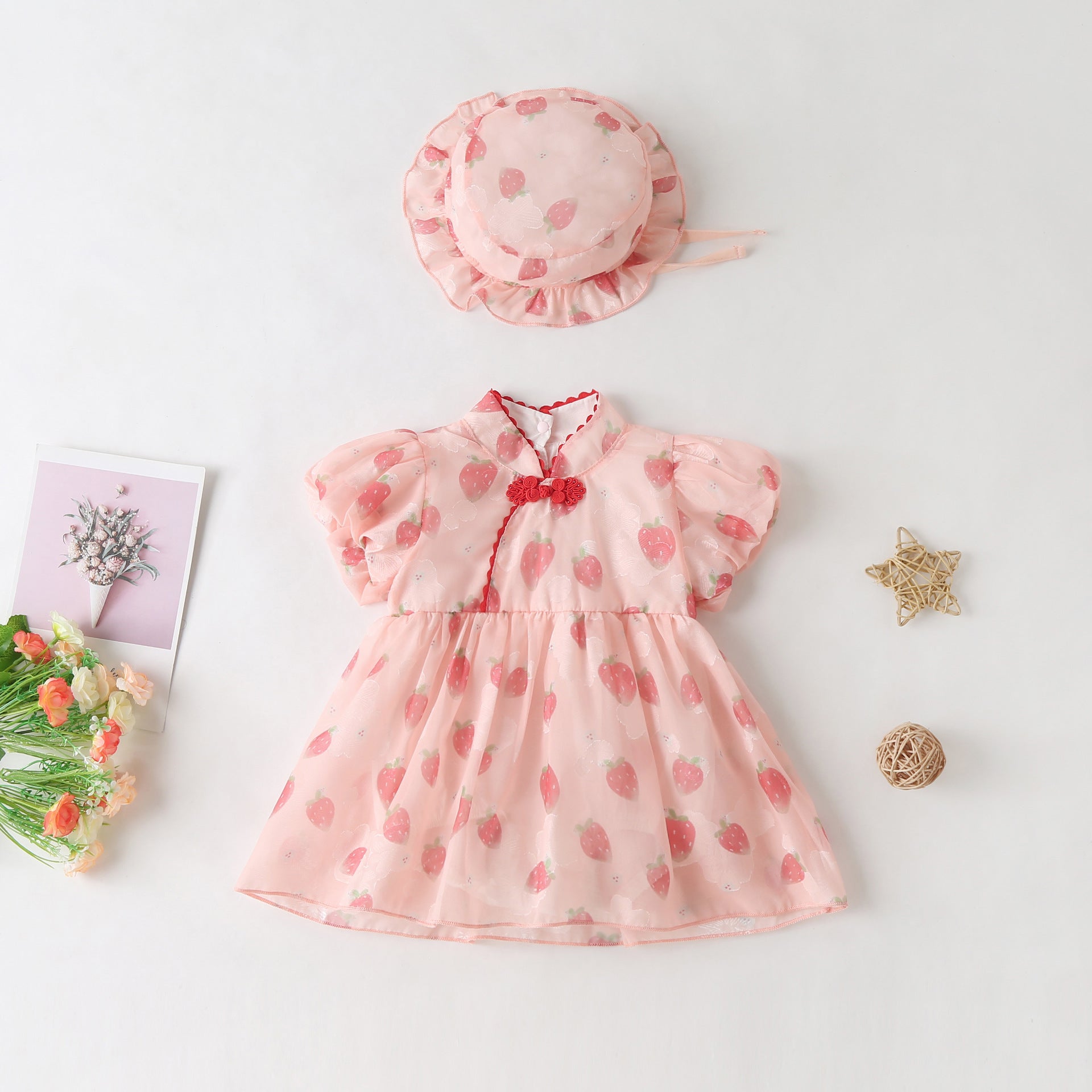 Children's Summer Chinese Style Skirt Jumpsuit Born Children's Dress