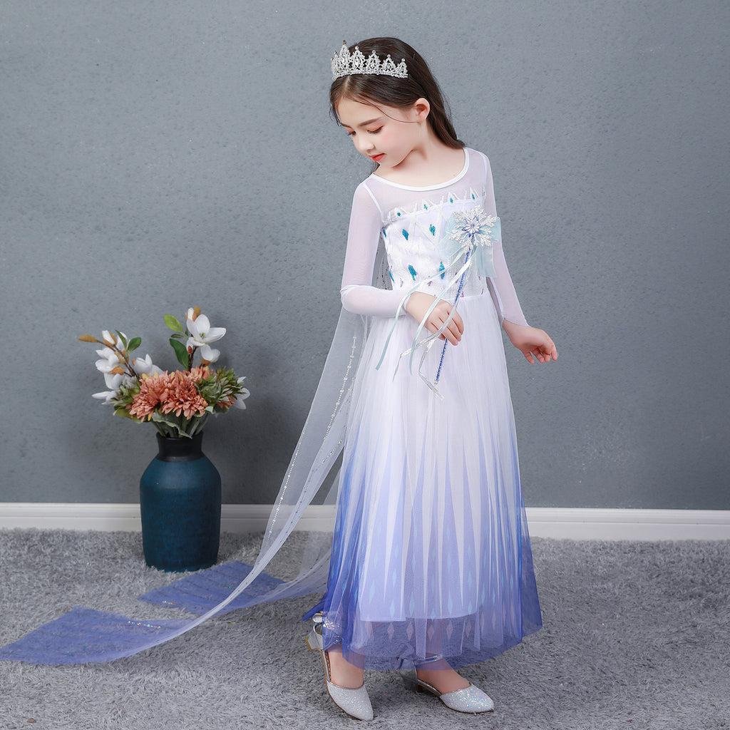 Women's Elsa Frozen 2 Aisha Summer Skirt Clothes Children's Dress