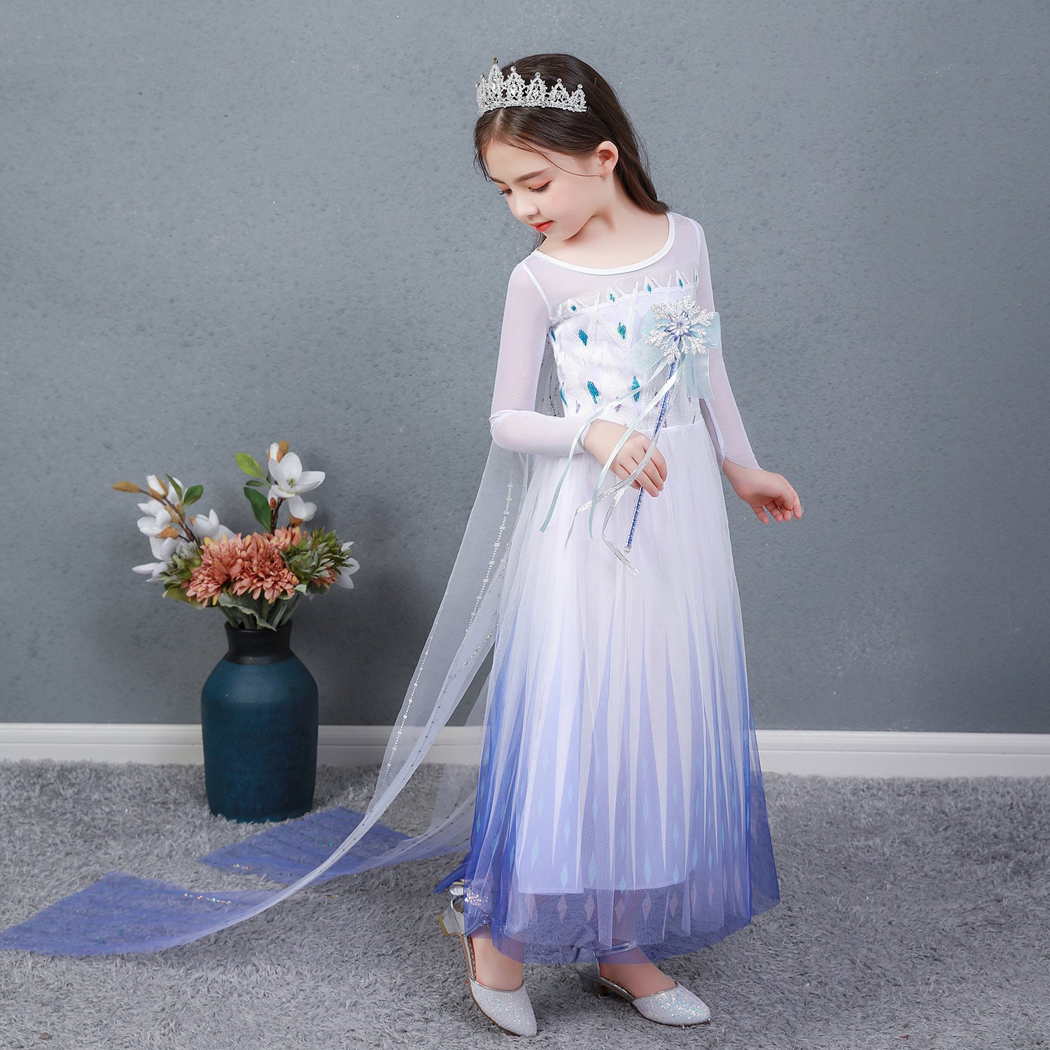 Women's Elsa Frozen 2 Aisha Summer Skirt Clothes Children's Dress