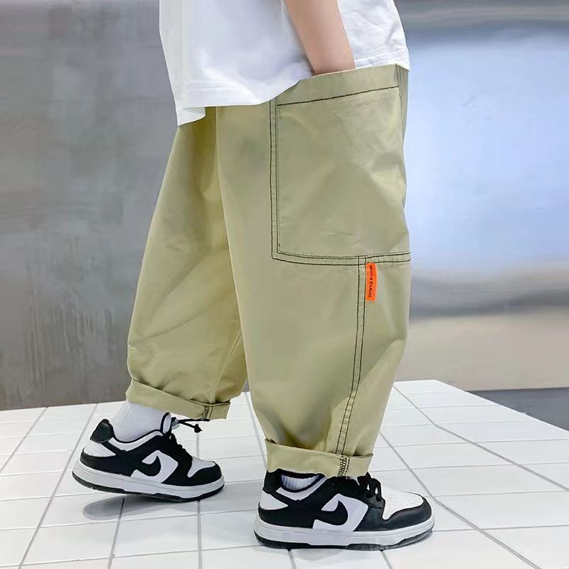 Children's Thin Anti Mosquito Middle Big Tide Children's Pants