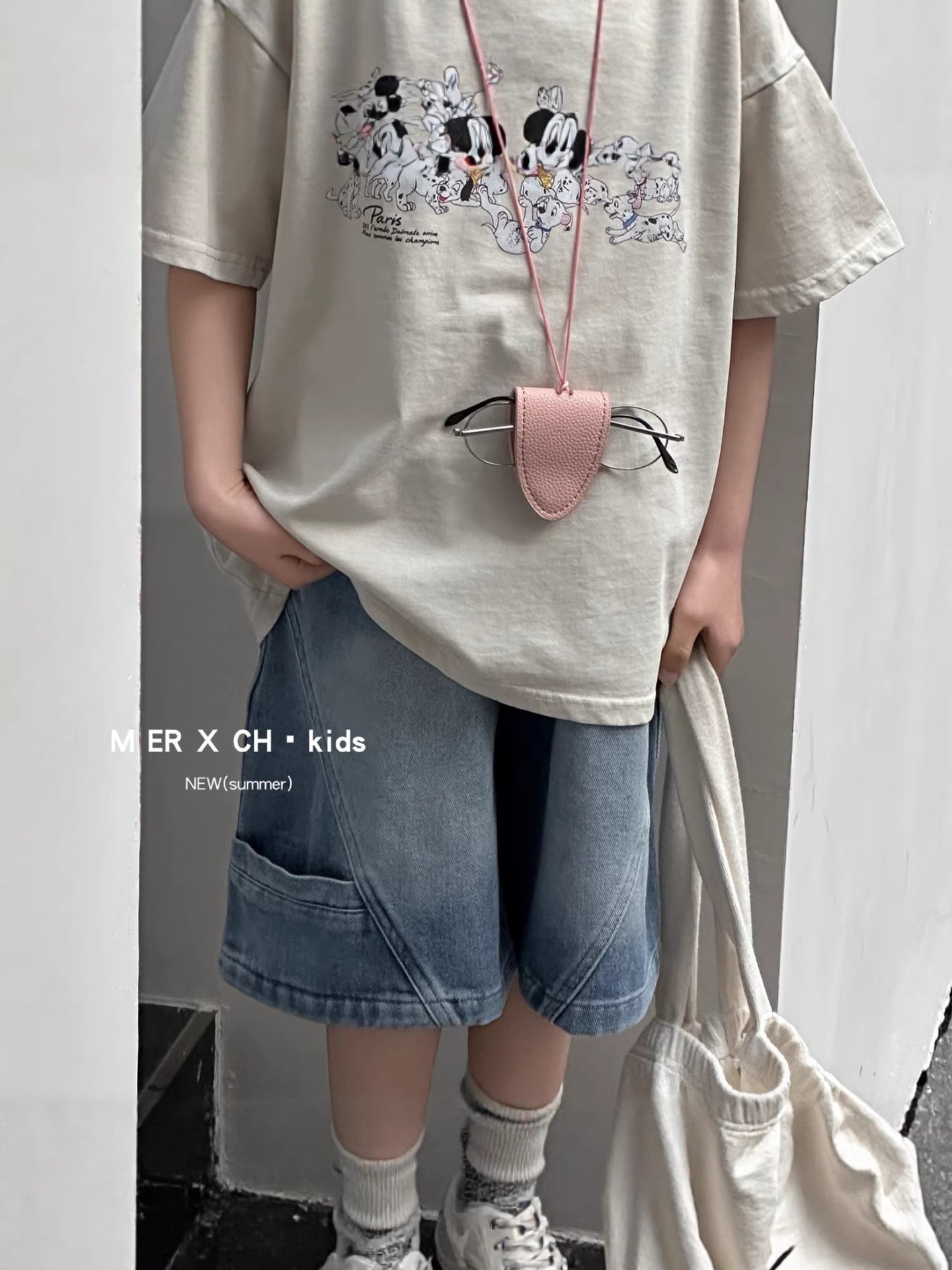 Retro American Trendy Wild Casual Denim Children's Pants
