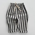 Women's & Men's Korean Style Trousers Vertical Stripes Breathable Going Out Loose Casual Children's Pants