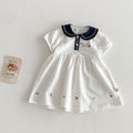 Style Summer Doll Collar Cartoon Princess Korean Children's Dress