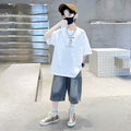 Children's Short-sleeved Clothing Summer Thin Loose Casual Top Children's Suit
