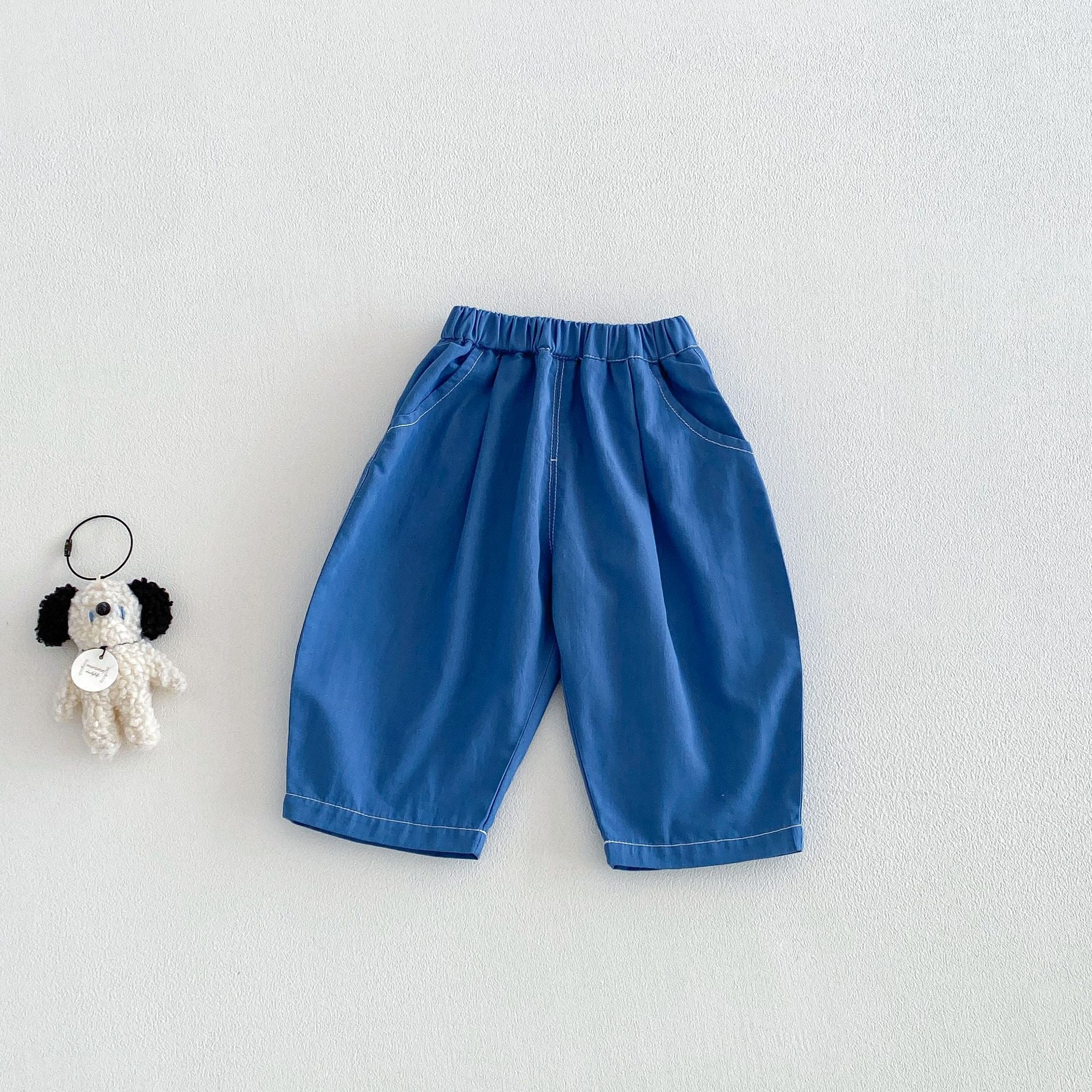 Refund Change Solid Color Jeans Summer Children's Pants