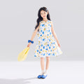 Children's Western Style Floral Skirt Summer Sleeveless Cotton Children's Dress