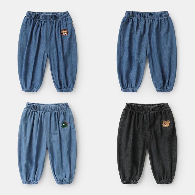 Children's Denim Anti Mosquito Boys Super Soft Cartoon Children's Pants