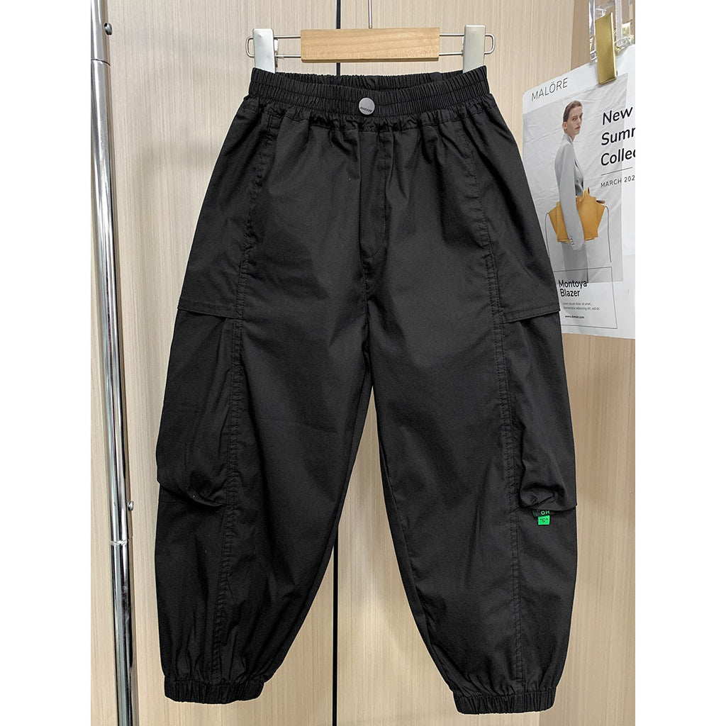 Children's Summer Wear Clothing American High Street Overalls Children's Pants