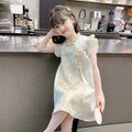 Han Chinese Costume Summer Little National Style Cheongsam Princess Skirt Children's Dress
