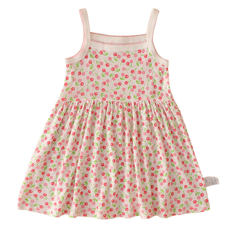 Pure Cotton Class Sweet Skirt Breathable Children's Dress