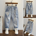 Children's Middle Big Jeans Trousers Baggy Korean Children's Pants