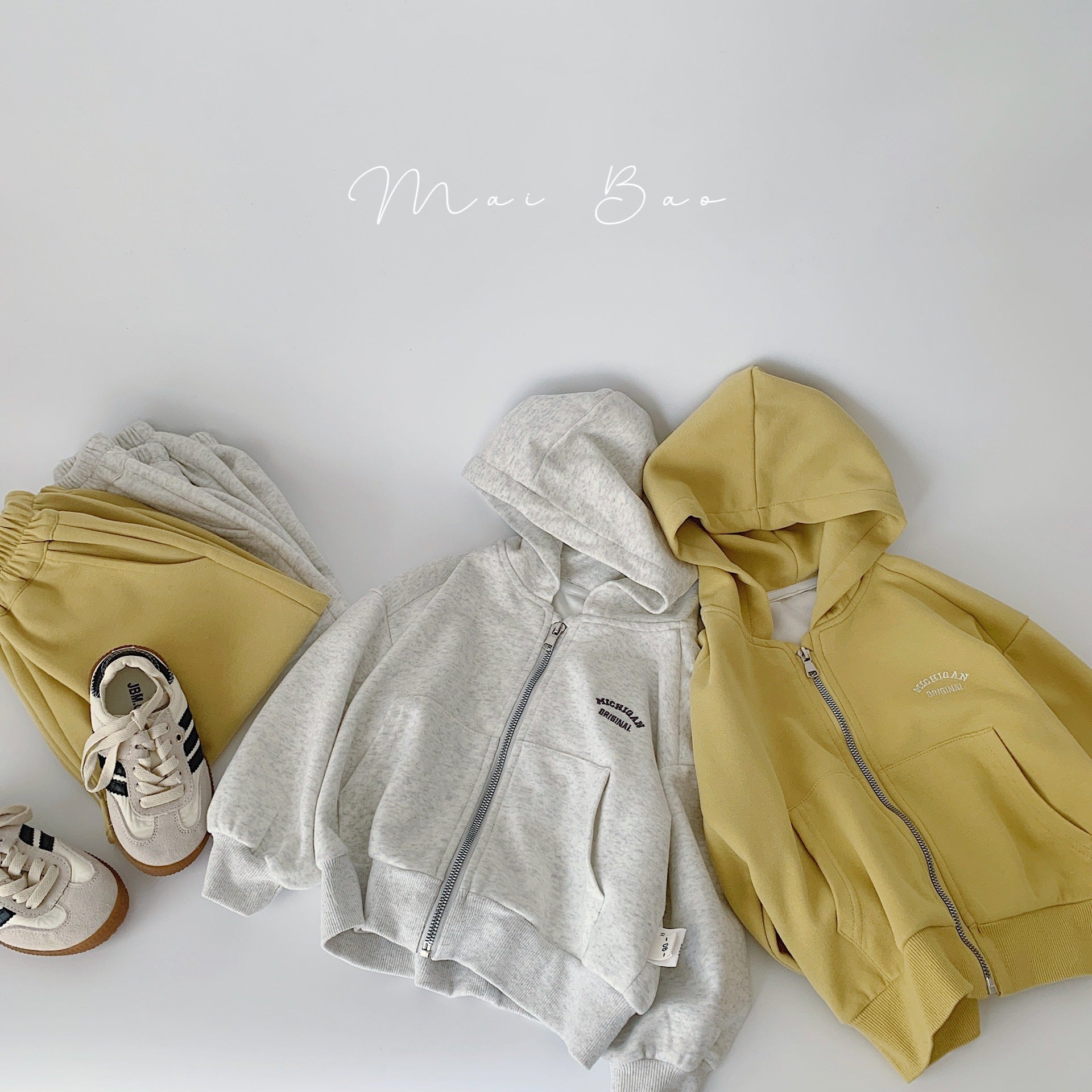 Children's Boys Solid Color Coat Casual Pants Children's Suit