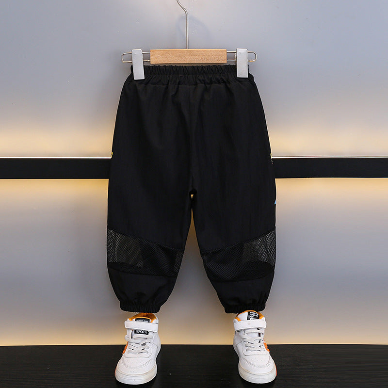 Small Yellow Duck Breathable Boys Sports Thin Section Children's Pants