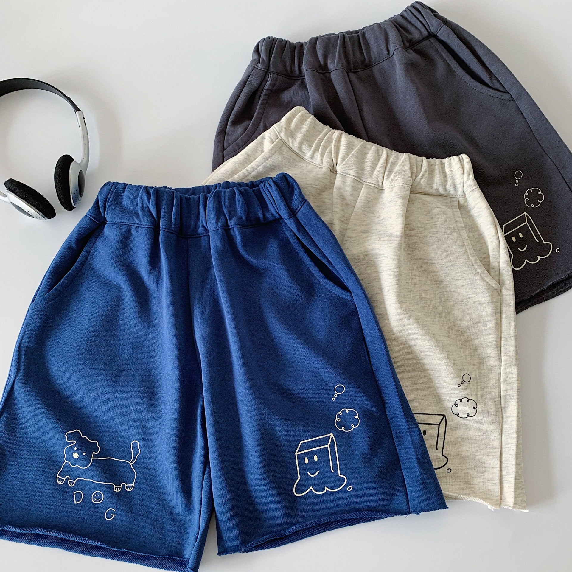 Children's Shorts Summer Korean Style Cartoon Knitted Casual Boy Children's Pants