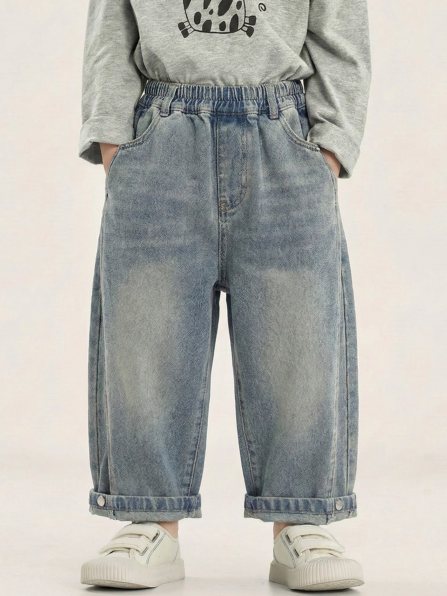 Children's Jeans Spring Loose Gradient Trousers Clothes Children's Pants