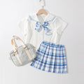 Children's Dress Summer Uniform Skirt Preppy Style Children's Suit