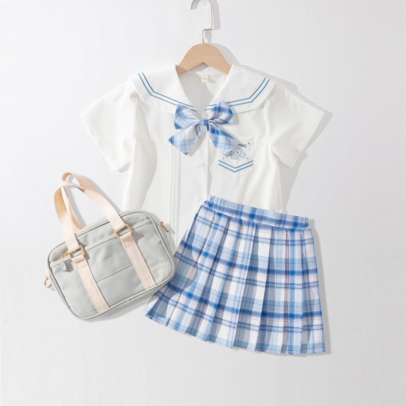 Children's Dress Summer Uniform Skirt Preppy Style Children's Suit