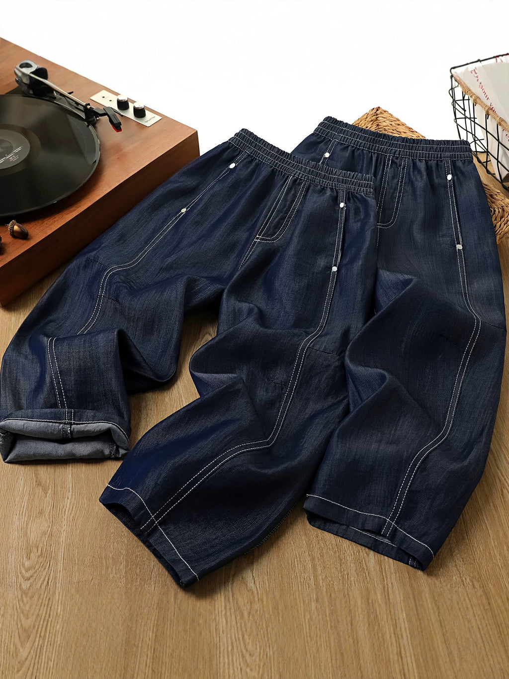 Children's Denim Matchet Summer Thin High Waist Casual Children's Pants