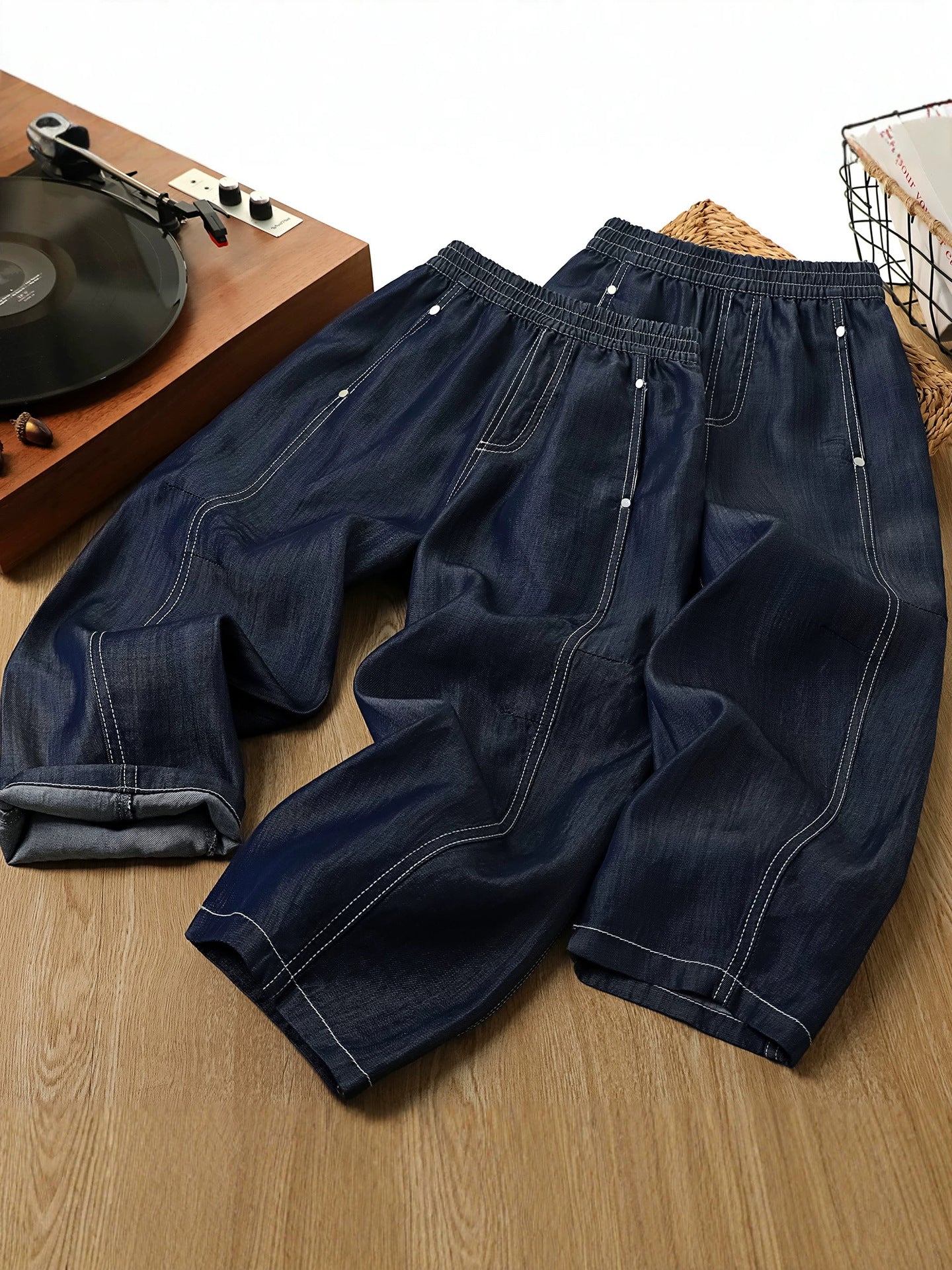 Children's Denim Matchet Summer Thin High Waist Casual Children's Pants