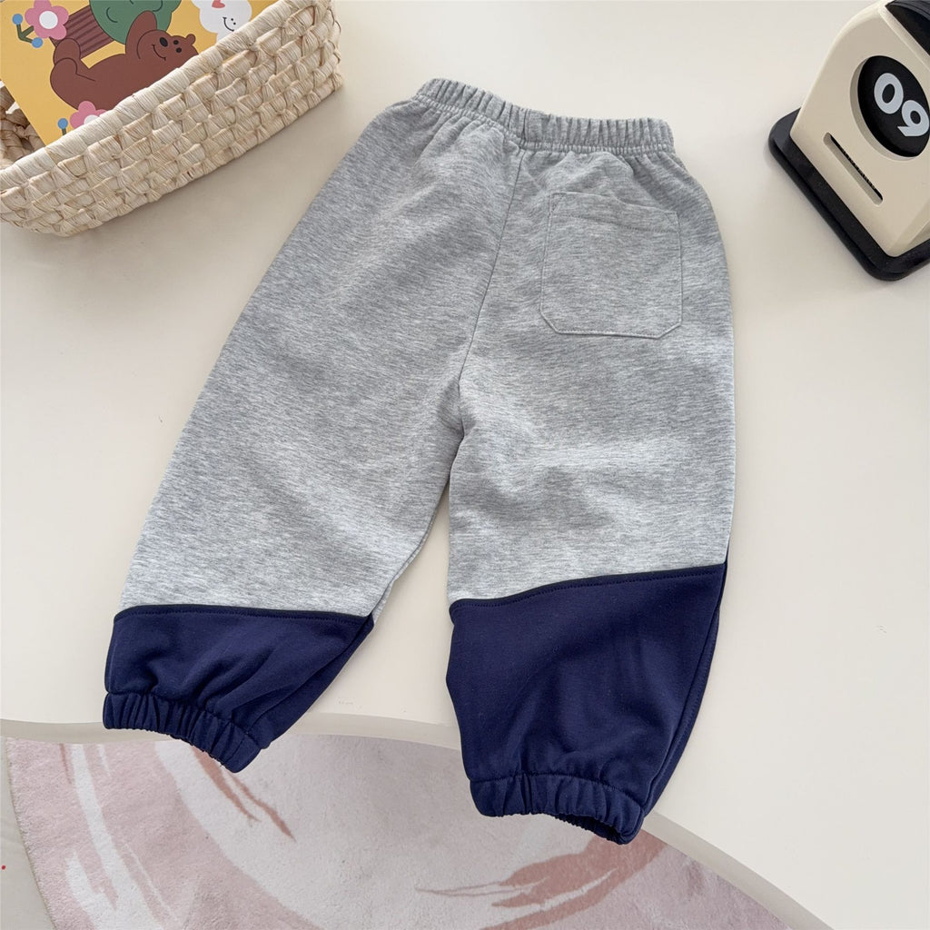 Women's & Men's Spring Crawler Cartoon Bear Irregular Color Children's Pants