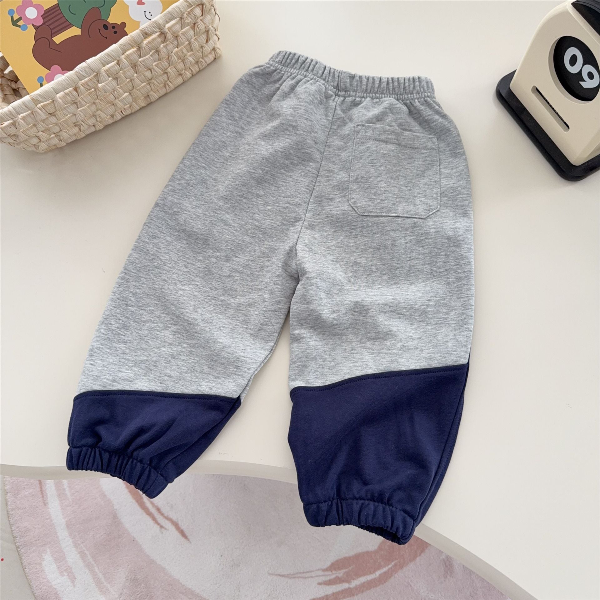 Women's & Men's Spring Crawler Cartoon Bear Irregular Color Children's Pants