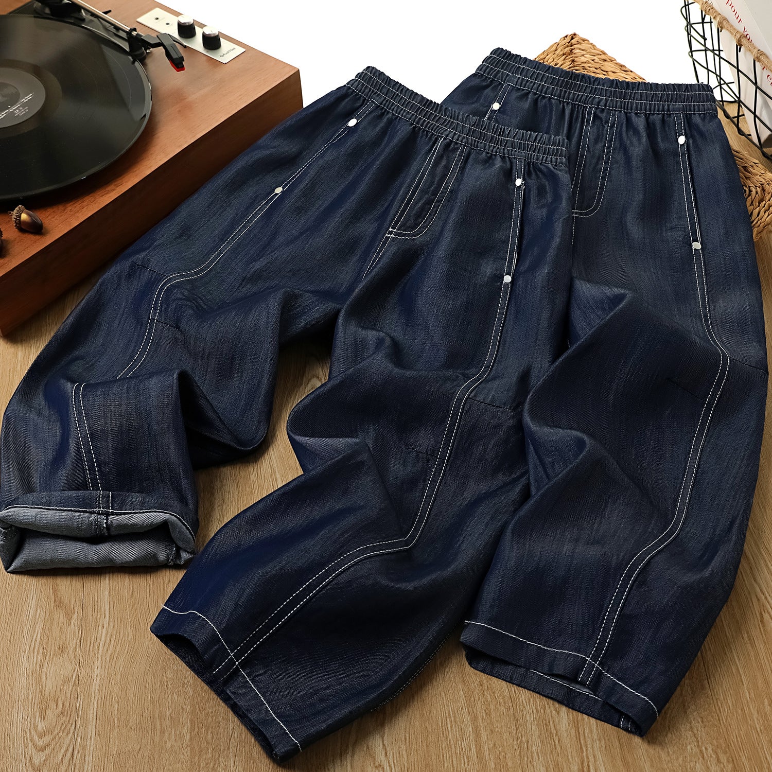 Children's Denim Matchet Summer Thin High Waist Casual Children's Pants