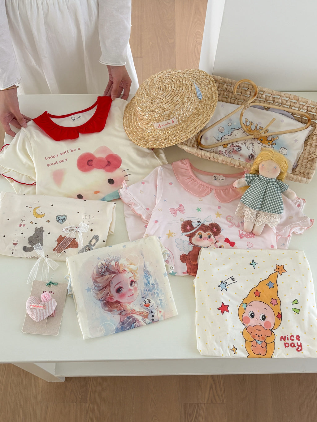 Summer Floral Nightdress Lotus Leaf Skirt Children's Dress