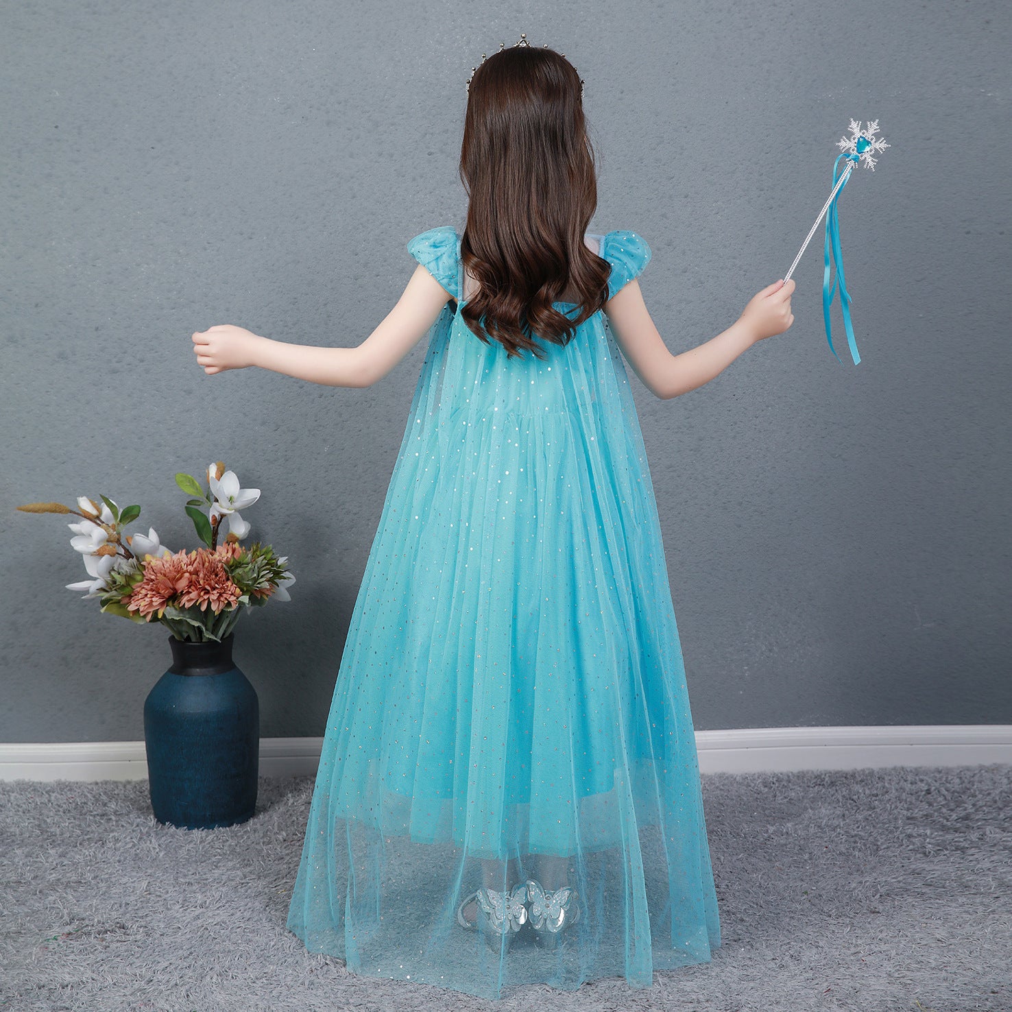 Children's Frozen 2 Princess Aisha Long Children's Dress