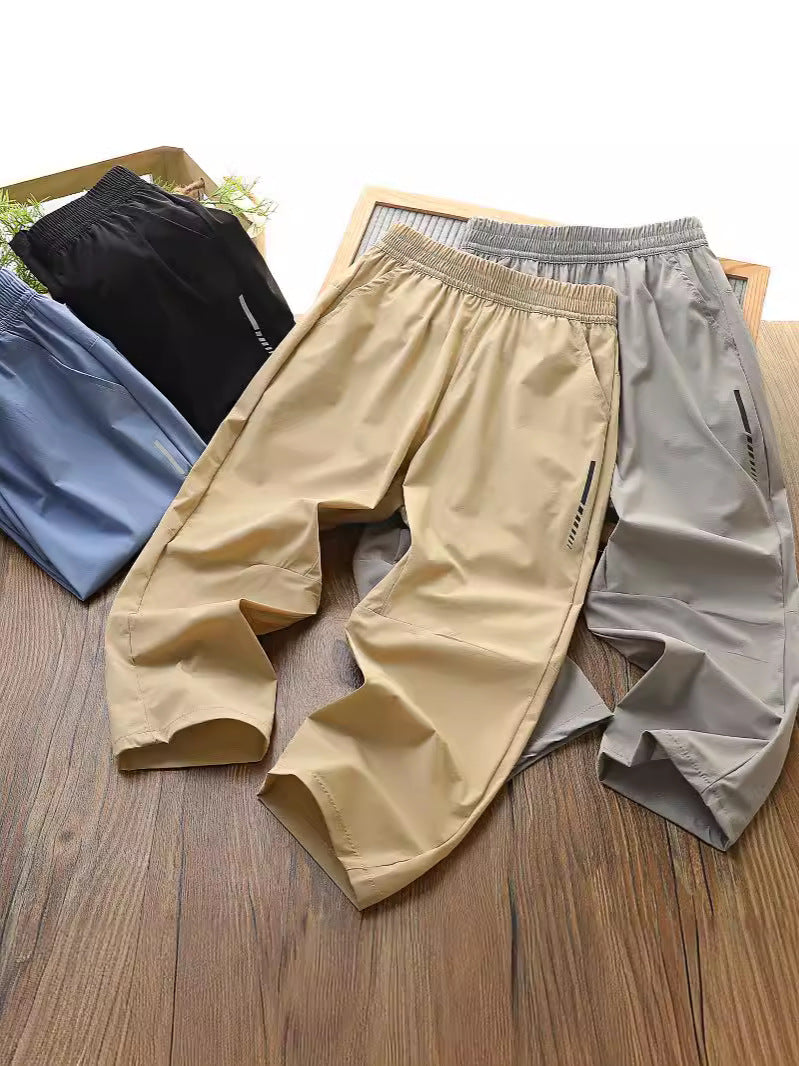 Children's Summer Three-dimensional Clean Waist Middle Big Air Conditioning Trousers Thin Children's Pants