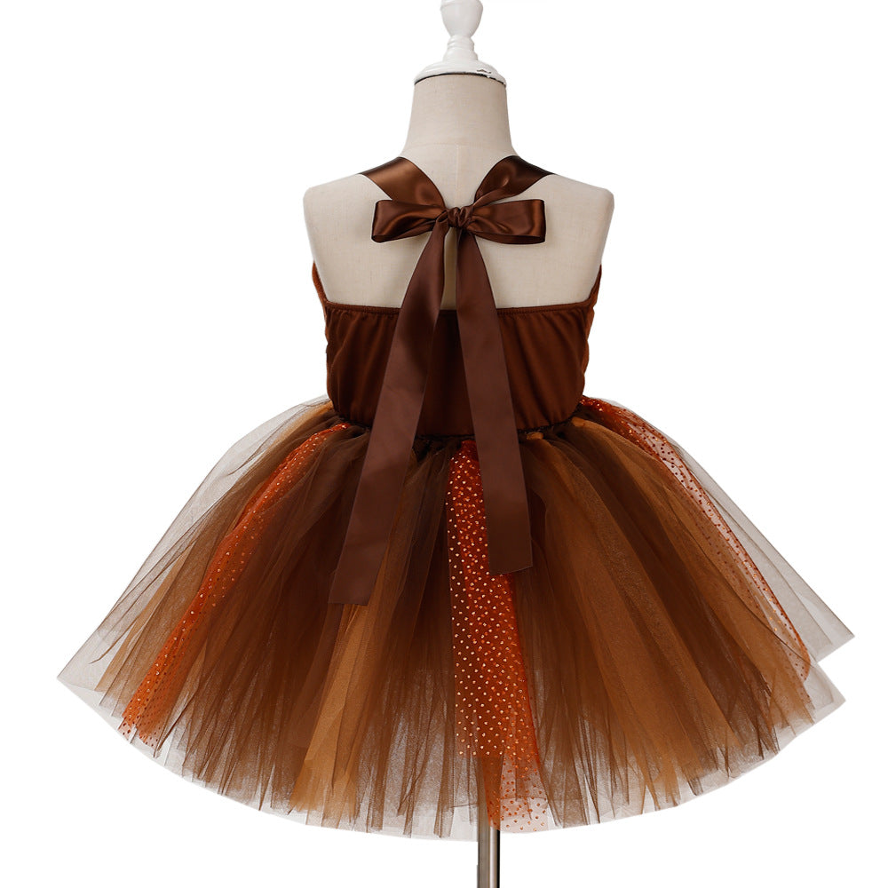 Children's Halloween Role-playing Cartoon Dance Skirt Day Children's Dress