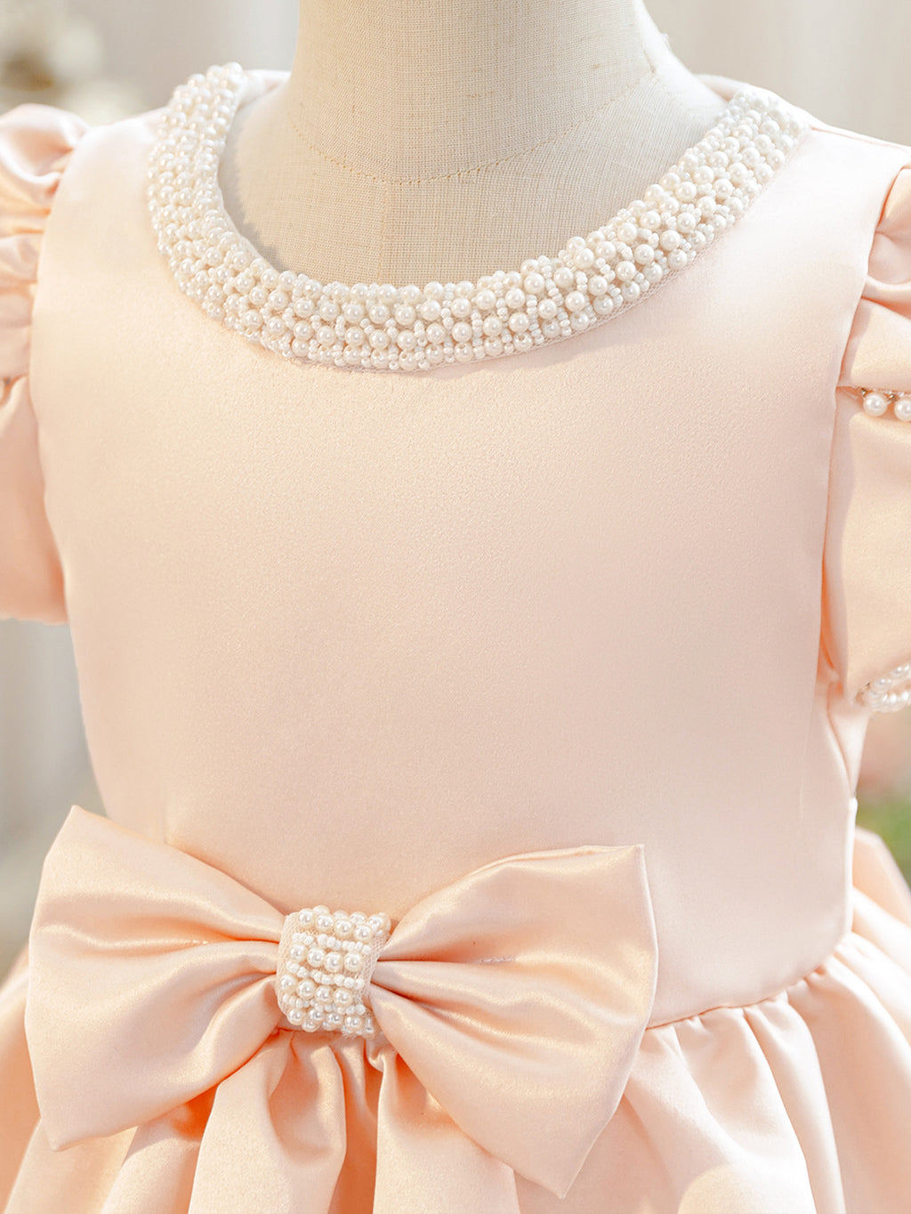 Children's Princess Western Style Little Flower Champagne Birthday Party Children's Dress