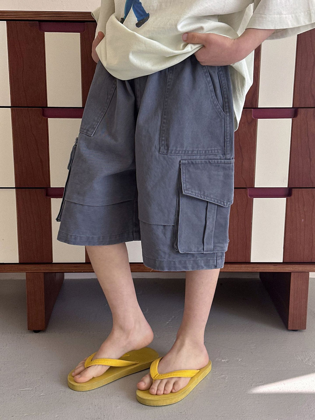 Children's Summer Fifth Overalls Boy Leisure Middle Children's Pants