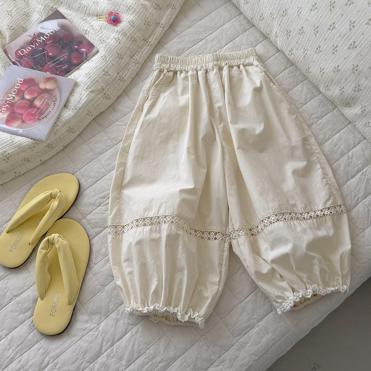 Sun Protection Casual Korean Style Fashionable Simple High-grade Children's Pants