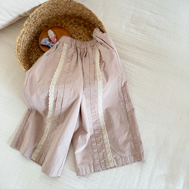 Beautiful Popular Children's Summer Korean Lace Children's Pants