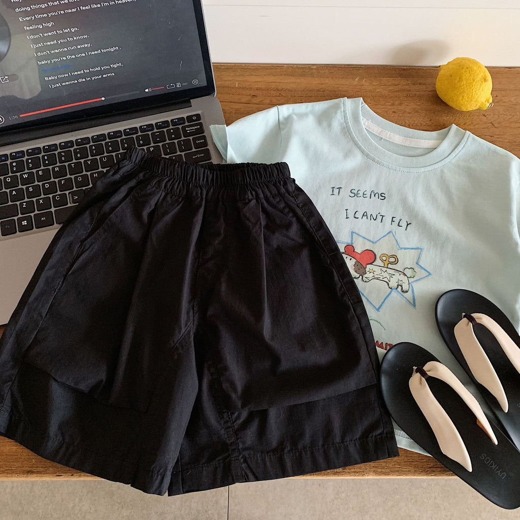 Children's Summer Cotton Washed Fifth Class Casual Children's Pants