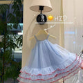 Children's Summer Mesh Princess Western Style Suspender Sweet Tulle Tutu Children's Dress
