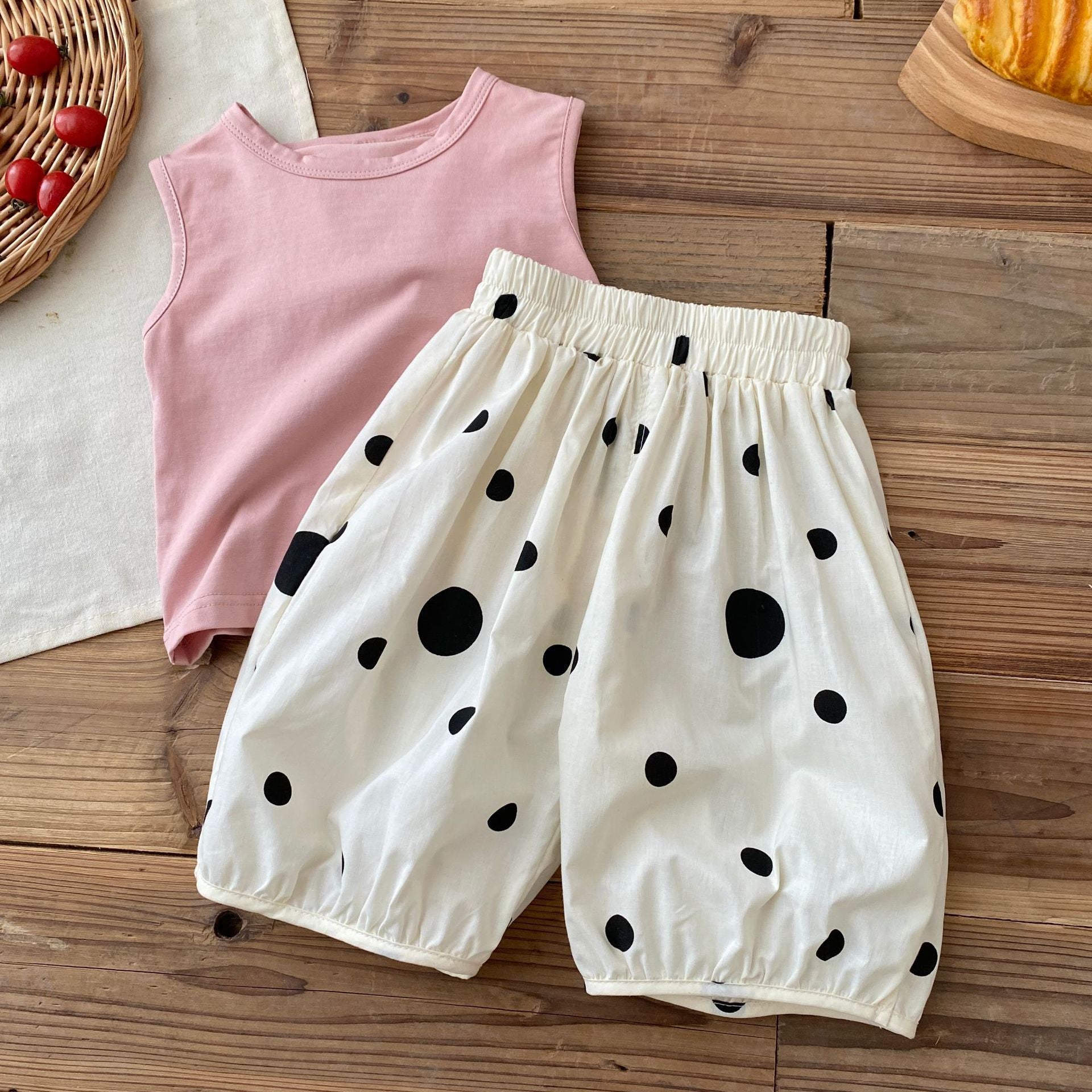 Children's Dot Summer Fashionable Korean Casual Thin Children's Pants