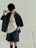 Boy Summer Clothing Shirt Boys Short Sleeve Top Children's Suit