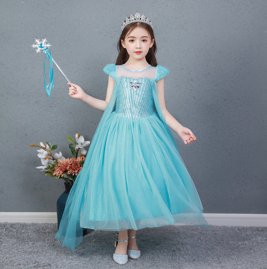 Children's Frozen 2 Princess Aisha Long Children's Dress