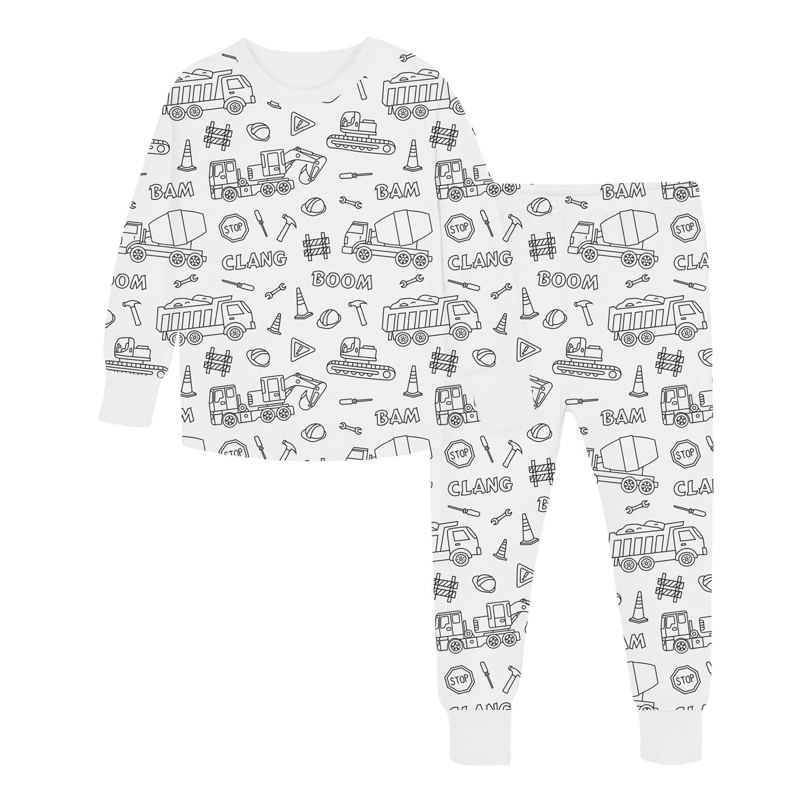 Classy Cool Children's Iti Pajamas Coloring Children's Suit