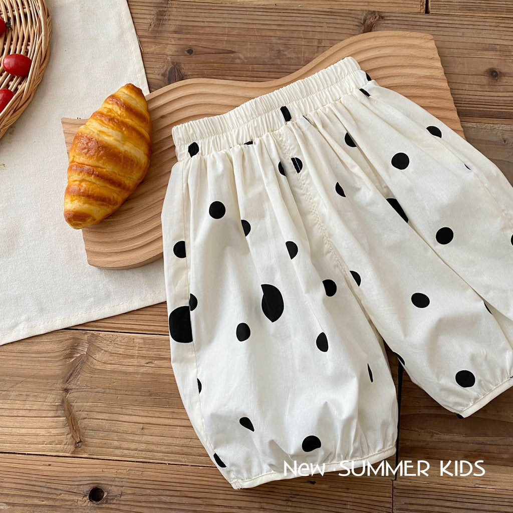 Children's Dot Summer Fashionable Korean Casual Thin Children's Pants