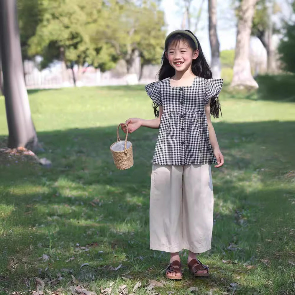 Children's Casual Summer Thin Wide Leg Anti Mosquito Children's Pants