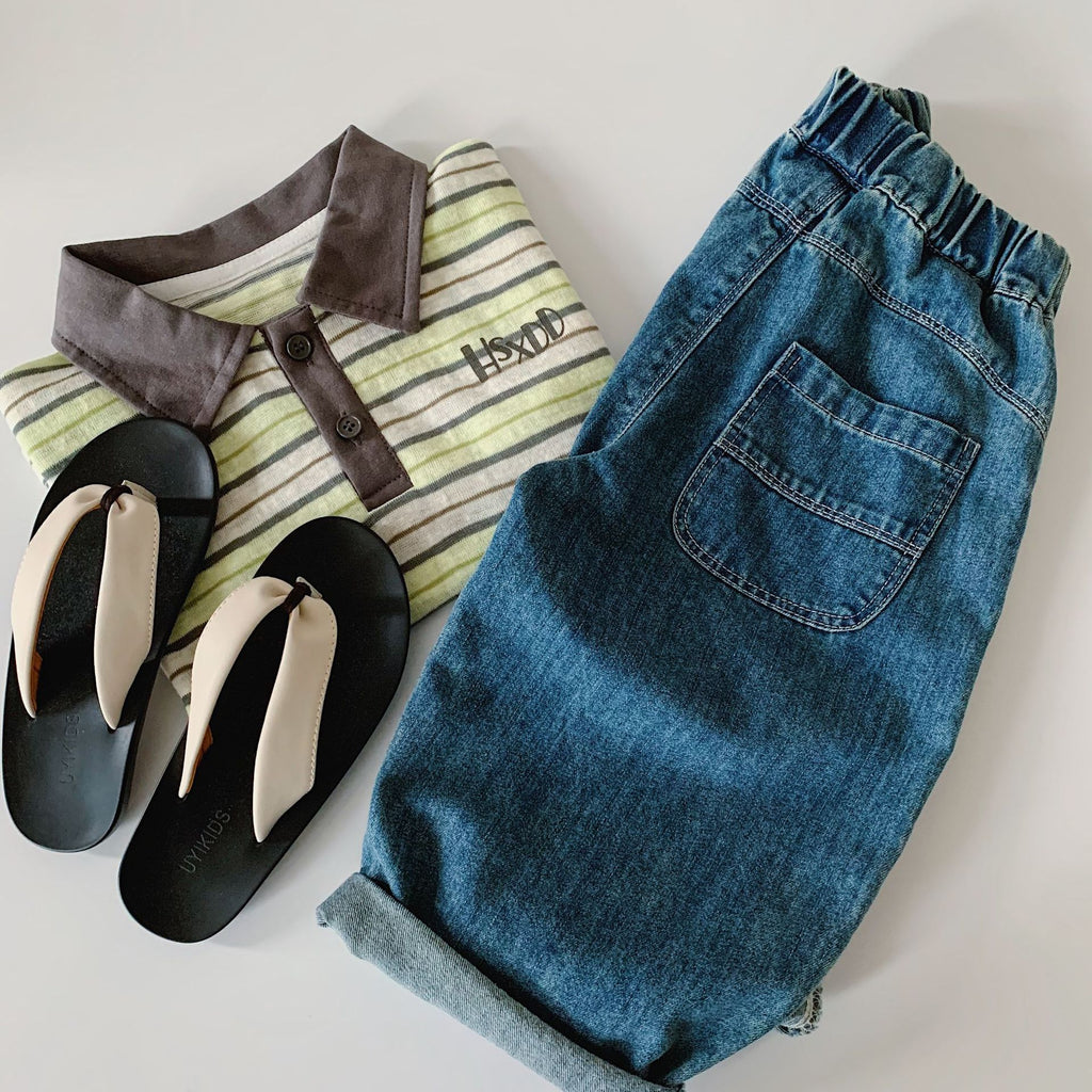 Children's Boy Summer Machete Jeans Casual Thin Type Loose Trousers Children's Pants