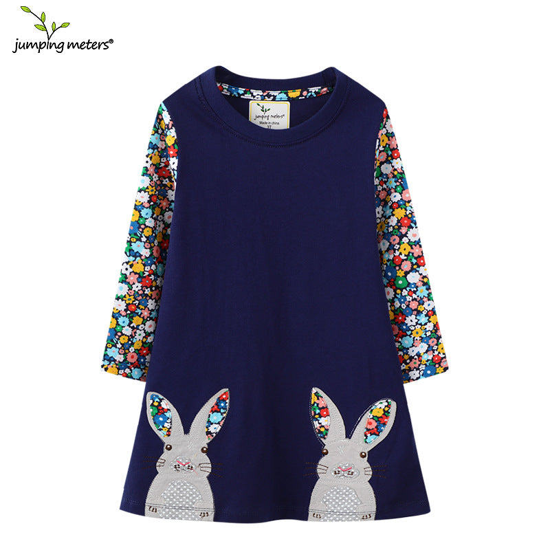 Children's Clothing Long Sleeve Knitted Distribution Children's Dress